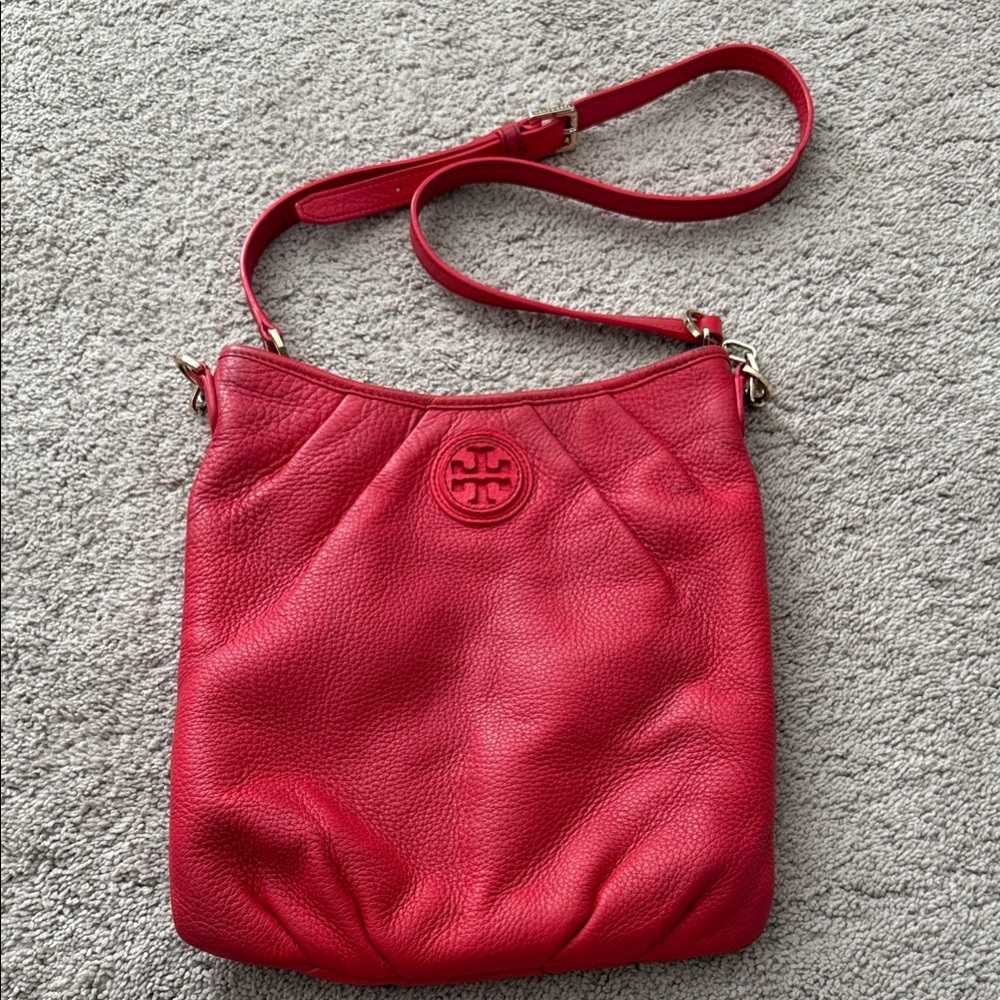 Tory Burch Cherry Red Shoulder Bag